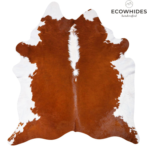 Brazilian Hereford Cowhide Rug Size 7'7" L x 7' W 7556