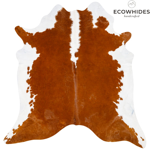 Brazilian Hereford Cowhide Rug Size 6'11" L x 7' W 7584