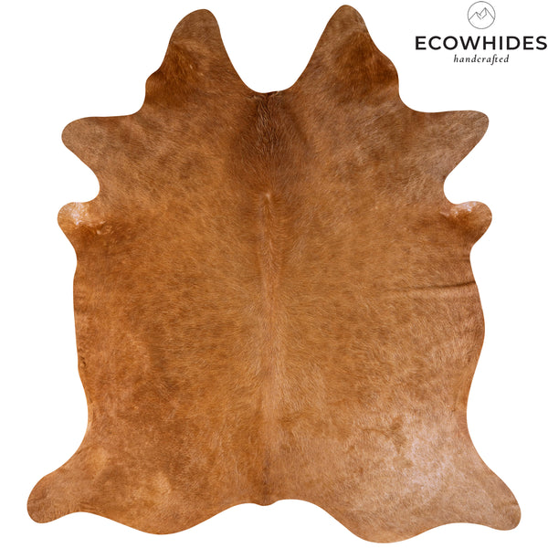 Brazilian Beige Cowhide Rug Size 7'6" L x 6'9" W 7009