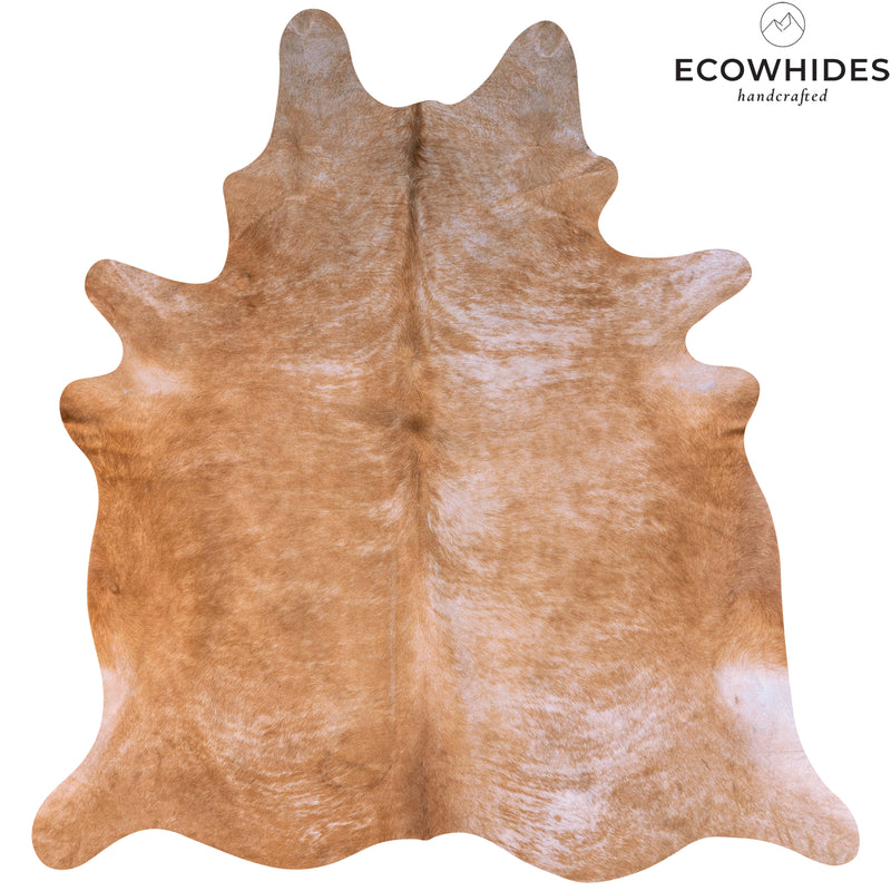 Brazilian Beige Cowhide Rug Size 6'8" L x 6'2" W 7011