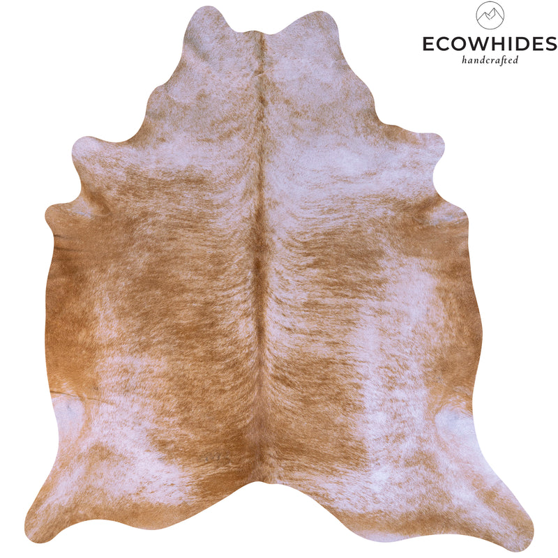 Brazilian Beige Cowhide Rug Size 7'4" L x 6'7" W 7015