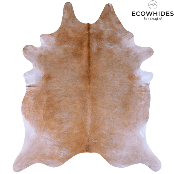 Brazilian Beige Cowhide Rug Size 7'9" L x 6'6" W 7036