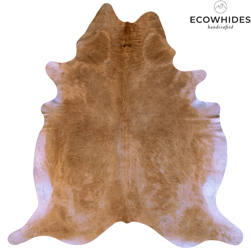 Brazilian Beige Cowhide Rug Size 6'2" L x 7'2" W 7063