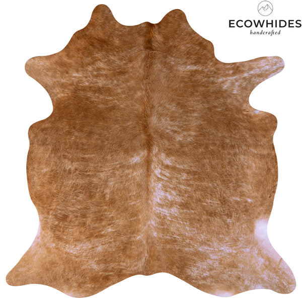 Brazilian Beige Cowhide Rug Size 6'11" L x 6'7" W 7068