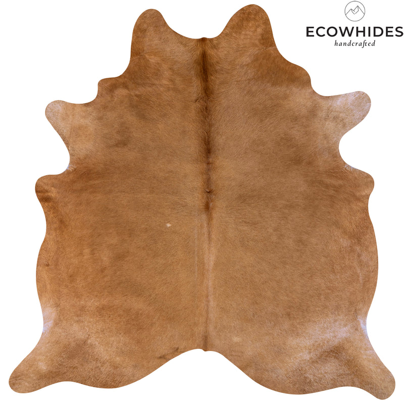 Brazilian Beige Cowhide Rug Size 7'2" L x 6'8" W 7072