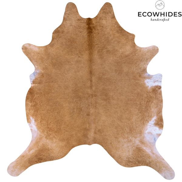 Brazilian Beige Cowhide Rug Size 7'11" L x 7'5" W 7074