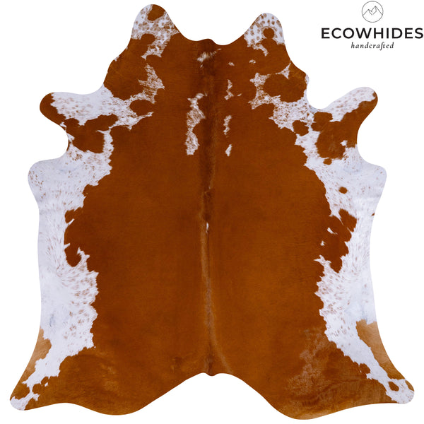 Brazilian Hereford Cowhide Rug Size 6'9" L x 7' W 7505