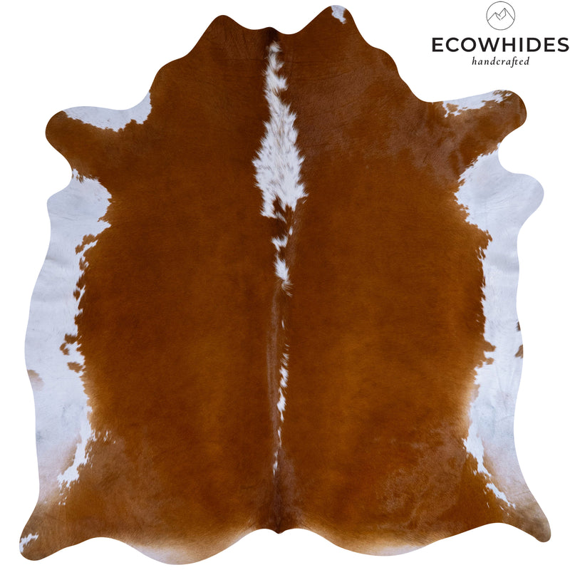 Brazilian Hereford Cowhide Rug Size 6'10" L x 6'9" W 7512