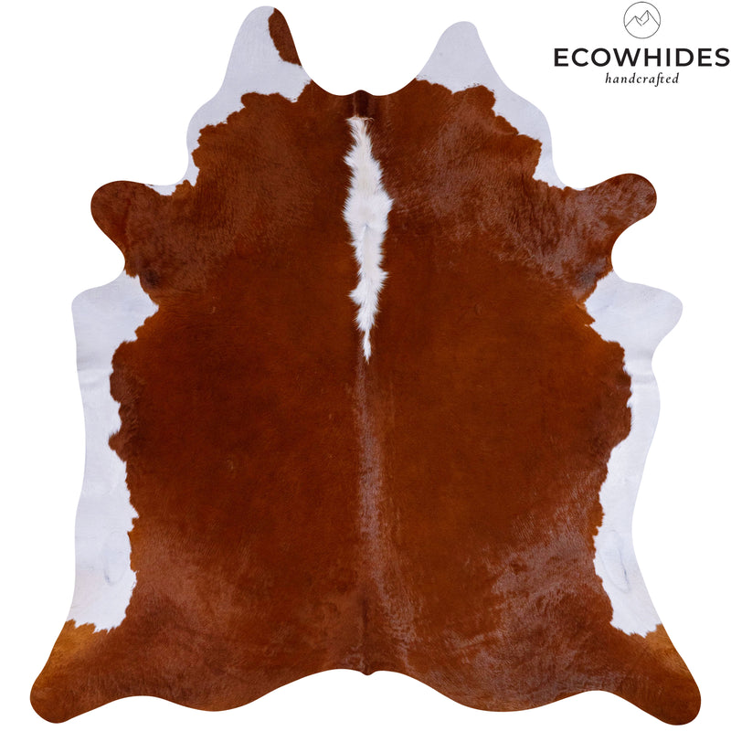 Brazilian Hereford Cowhide Rug Size 7'3" L x 6'11" W 7515