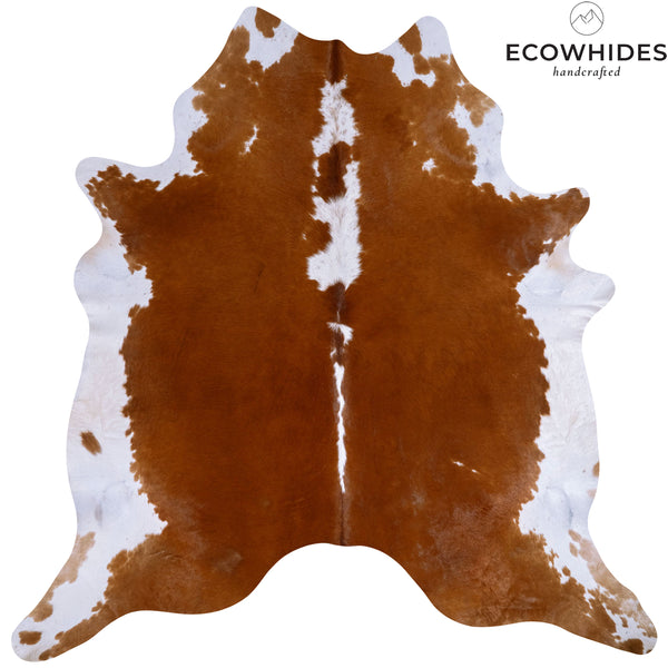 Brazilian Hereford Cowhide Rug Size 7'5" L x 7'2" W 7535