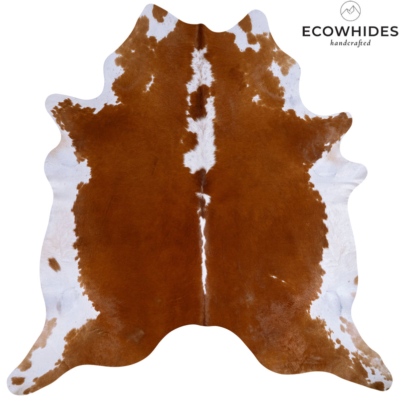 Brazilian Hereford Cowhide Rug Size 7'5" L x 7'2" W 7535