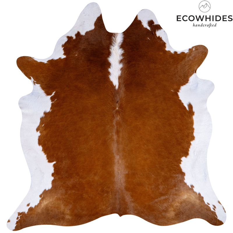 Brazilian Hereford Cowhide Rug Size 7'4" L x 7' W 7536