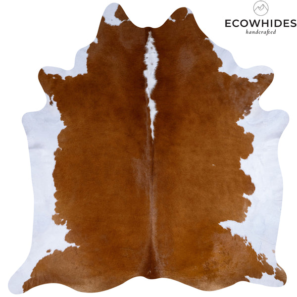 Brazilian Hereford Cowhide Rug Size 7'4" L x 7'2" W 7541