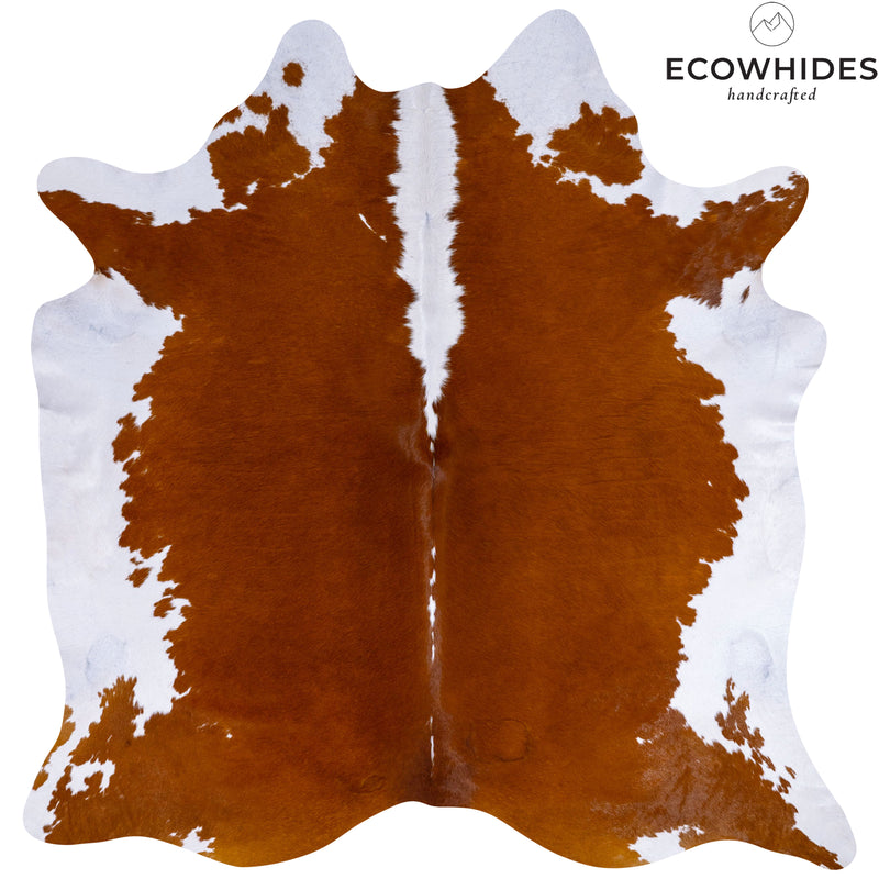 Brazilian Hereford Cowhide Rug Size 7'4" L x 7'2" W 7553