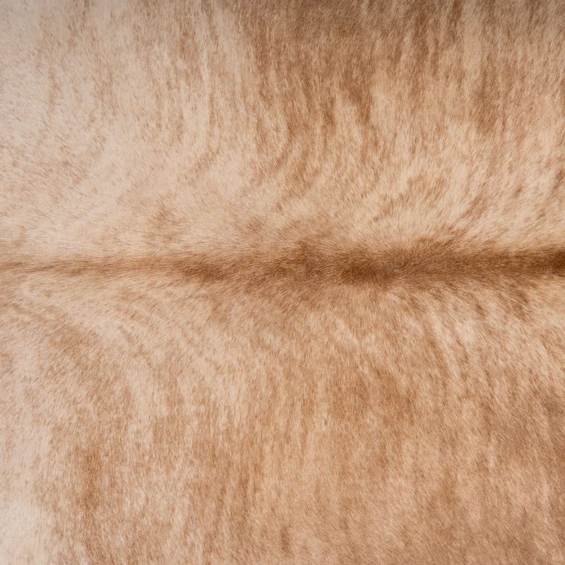 Brazilian Beige Cowhide Rug Size 7'4" L x 6'7" W 7015