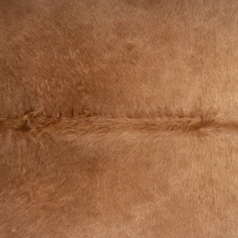 Brazilian Beige and White Cowhide Rug Size 7' L x 6'10" W 7017