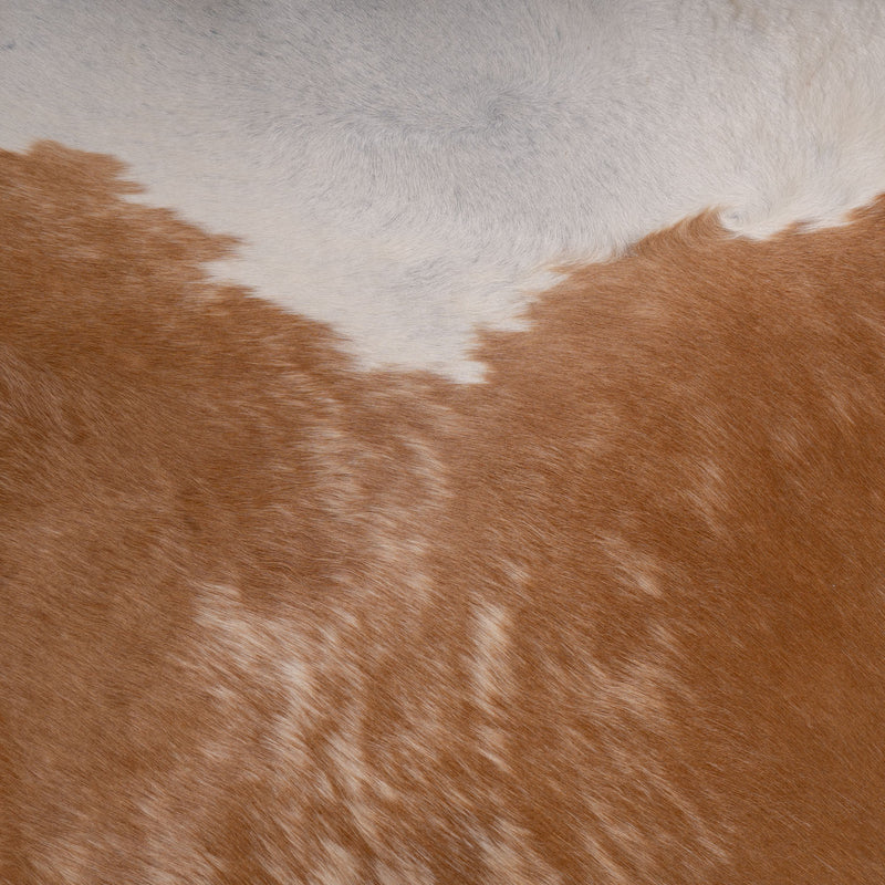 Brazilian Beige and White Cowhide Rug Size 8'9" L x 7'8" W 7044