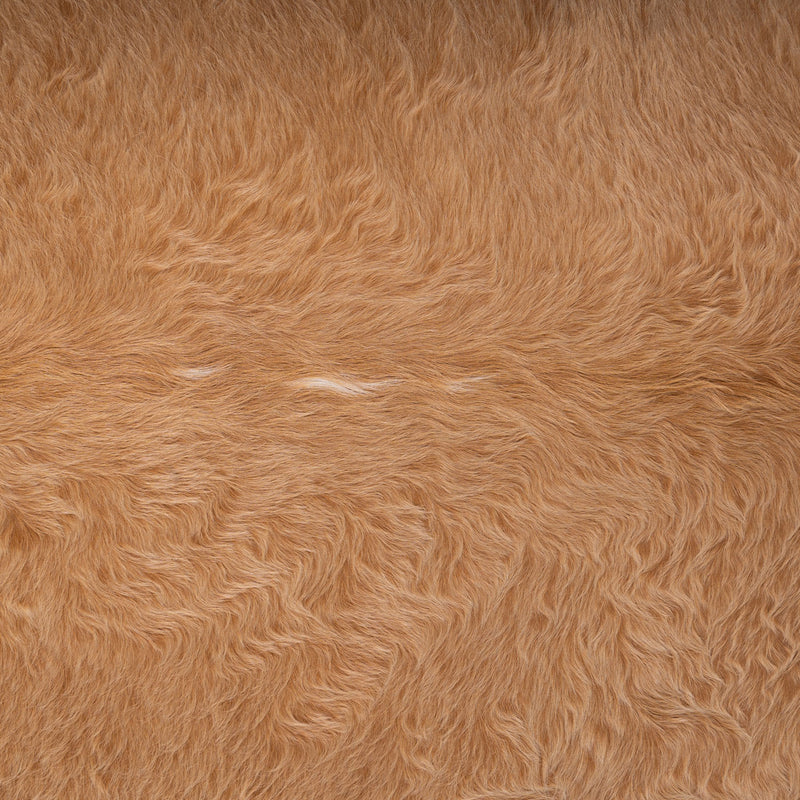 Brazilian Beige and White Cowhide Rug Size 7'1" L x 7'7" W 7055