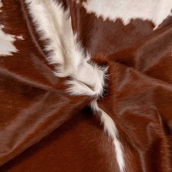 Brazilian Hereford Cowhide Rug Size 7'2" L x 6'5" W 7124