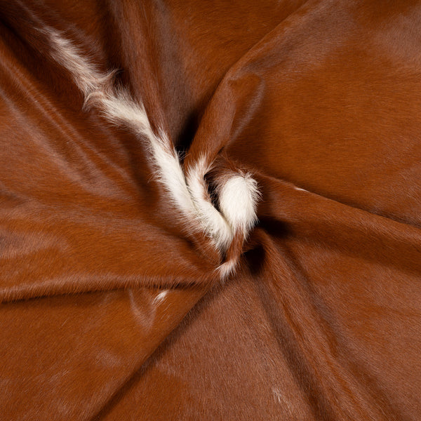 Brazilian Hereford Cowhide Rug Size 7'1" L x 6'7" W 7128