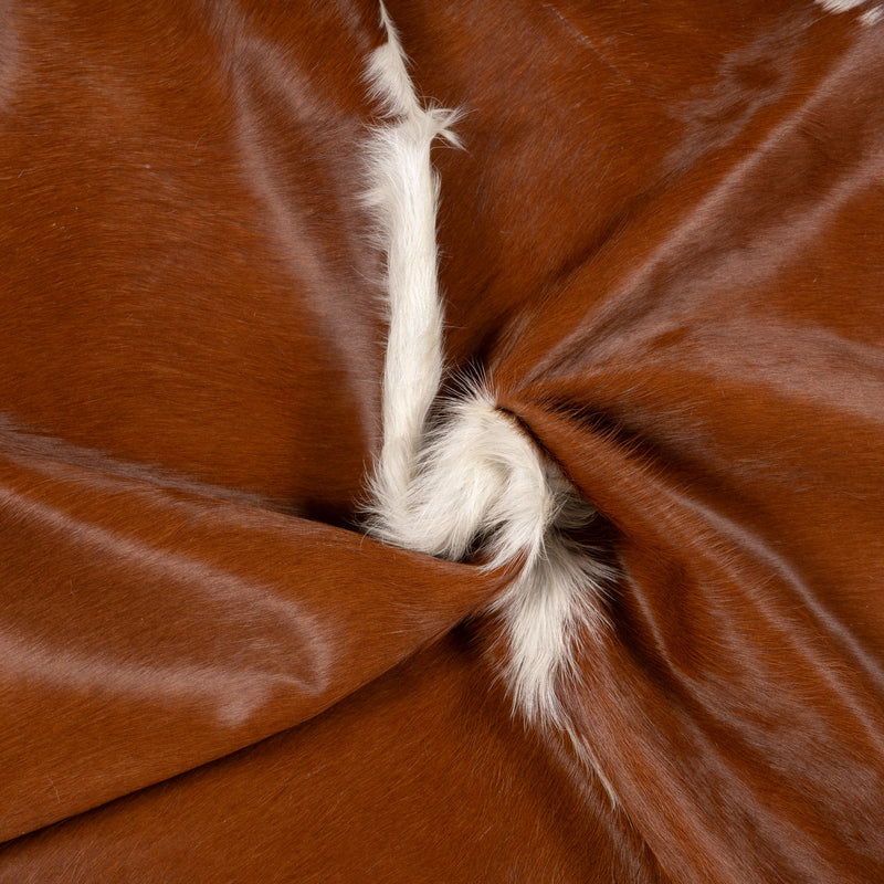 Brazilian Hereford Cowhide Rug Size 6'11" L x 6'4" W 7133