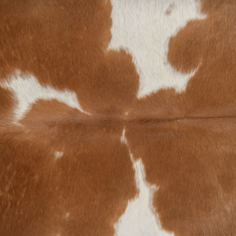 Brazilian Palomino and White Cowhide Rug Size 6'5" L x 5'11" W 7147