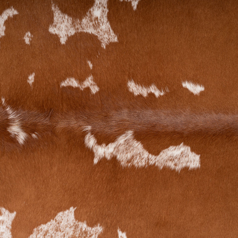 Brazilian Hereford Cowhide Rug Size 6'9" L x 7' W 7505