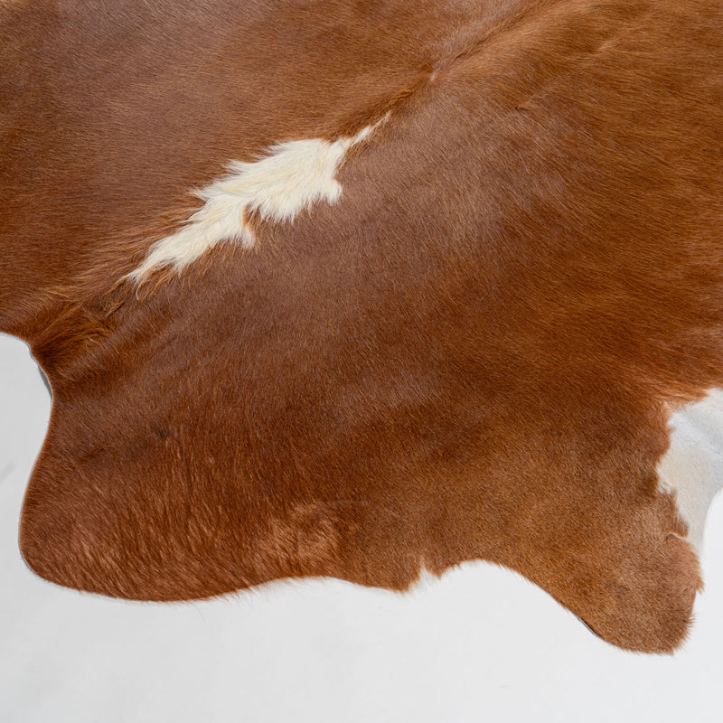 Brazilian Hereford Cowhide Rug Size 6'3" L x 6'7" W 7508