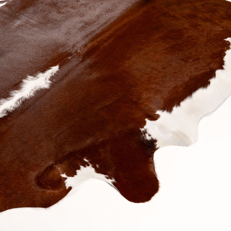 Brazilian Hereford Cowhide Rug Size 7'1" L x 6'7" W 7509