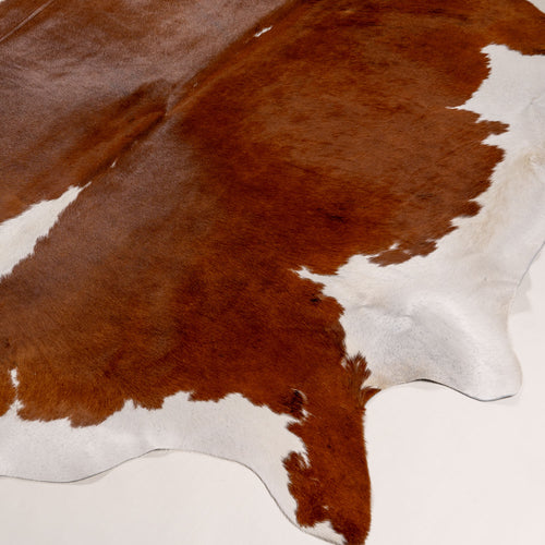 Brazilian Hereford Cowhide Rug Size 7'3" L x 7'6" W 7516