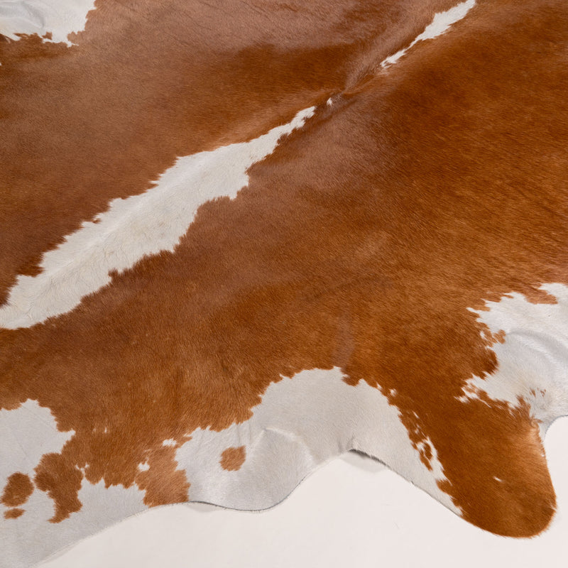 Brazilian Hereford Cowhide Rug Size 7'2" L x 7'7" W 7522