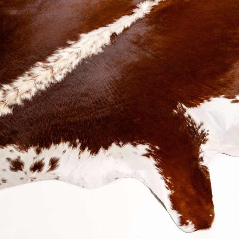 Brazilian Hereford Cowhide Rug Size 7'10" L x 6'10" W 7523