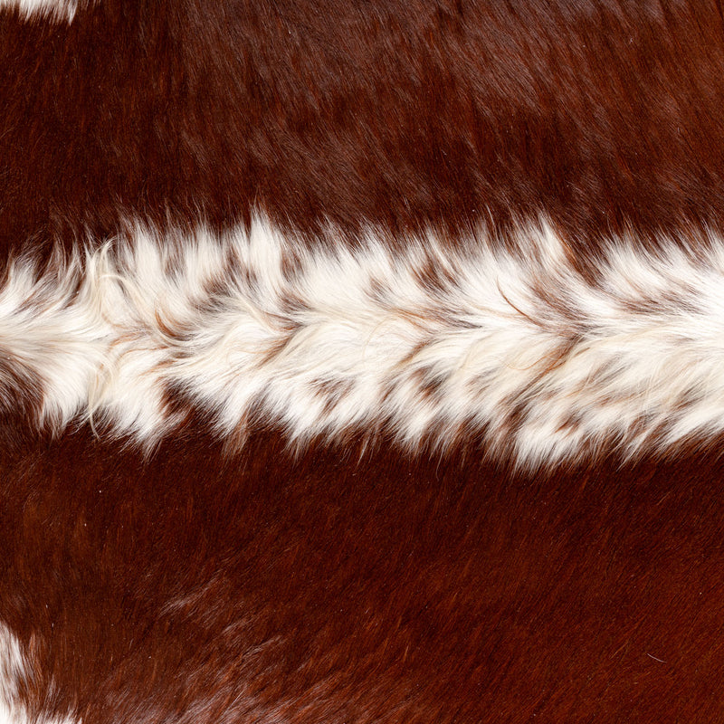 Brazilian Hereford Cowhide Rug Size 7'10" L x 6'10" W 7523