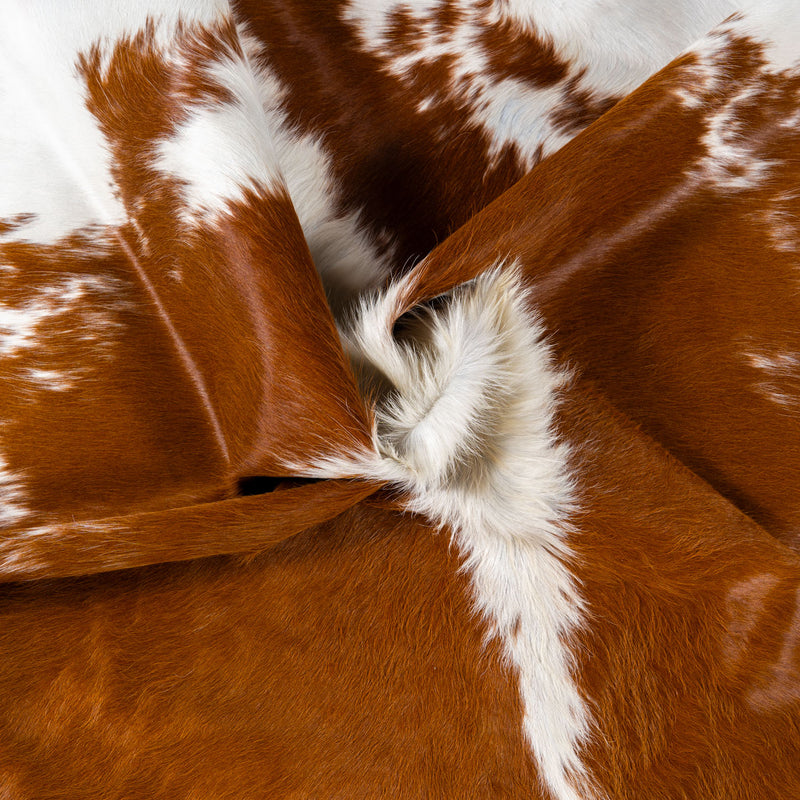 Brazilian Hereford Cowhide Rug Size 8'1" L x 8' W 7527