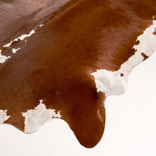 Brazilian Hereford Cowhide Rug Size 7'1" L x 7'2" W 7531