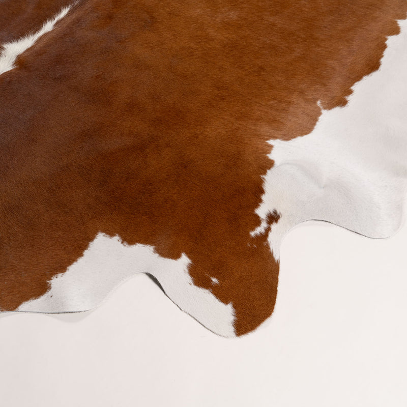 Brazilian Hereford Cowhide Rug Size 7'4" L x 7'2" W 7541