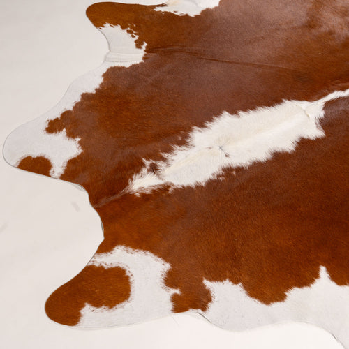 Brazilian Hereford Cowhide Rug Size 7'5" L x 7'10" W 7545