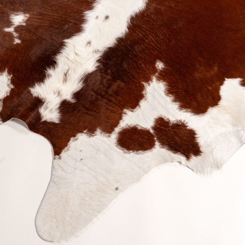 Brazilian Hereford Cowhide Rug Size 8'3" L x 7'9" W 7547