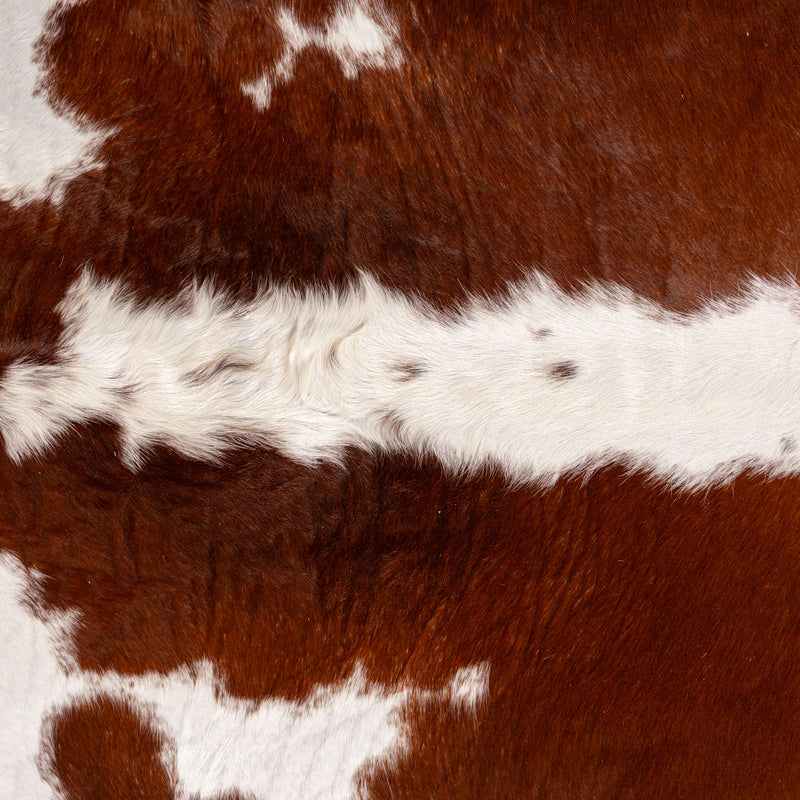 Brazilian Hereford Cowhide Rug Size 8'3" L x 7'9" W 7547