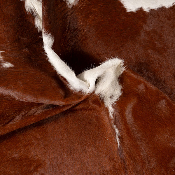 Brazilian Hereford Cowhide Rug Size 8'3" L x 7'9" W 7547