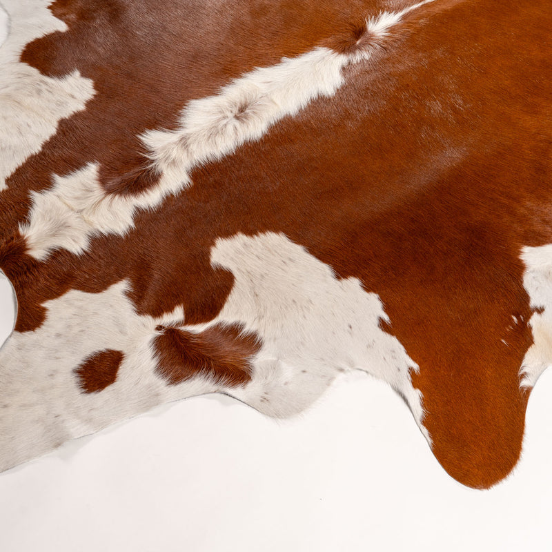 Brazilian Hereford Cowhide Rug Size 8'2" L x 7'1" W 7549