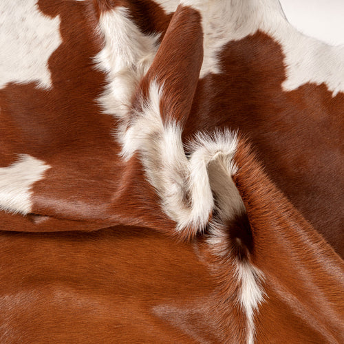 Brazilian Hereford Cowhide Rug Size 8'2" L x 7'1" W 7549