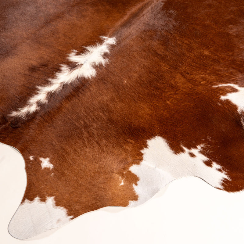 Brazilian Hereford Cowhide Rug Size 7'4" L x 7'6" W 7550