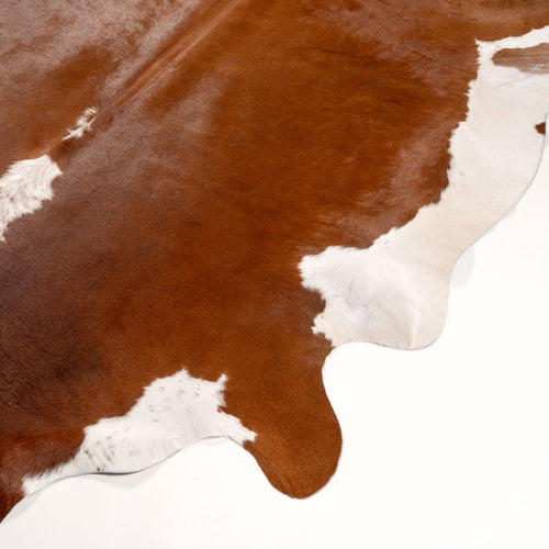 Brazilian Hereford Cowhide Rug Size 7'11" L x 7'10" W 7552