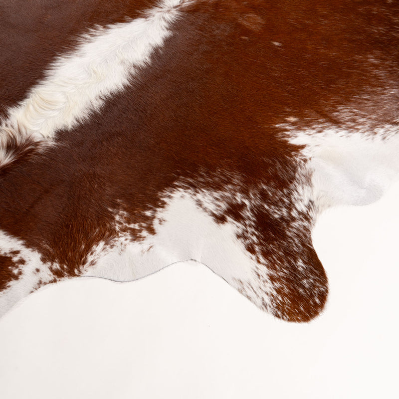 Brazilian Hereford Cowhide Rug Size 7'6" L x 7'10" W 7555