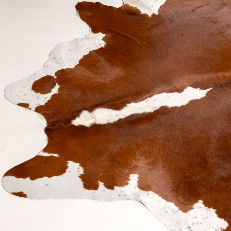 Brazilian Hereford Cowhide Rug Size 7'11" L x 7'3" W 7557