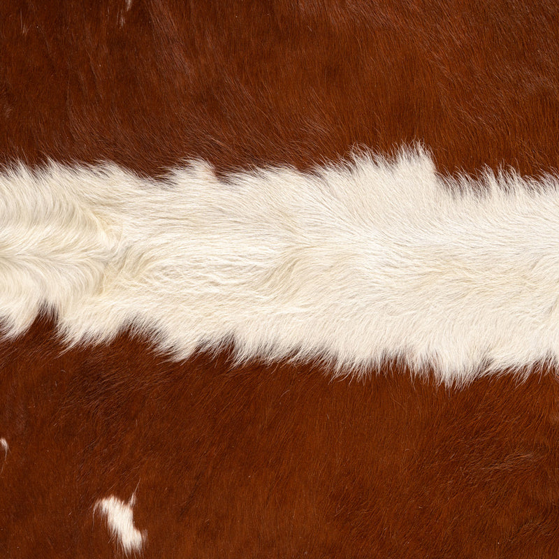 Brazilian Hereford Cowhide Rug Size 8' L x 7'5" W 7558