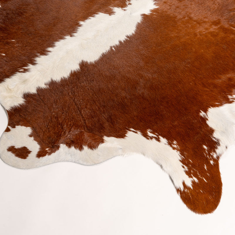 Brazilian Hereford Cowhide Rug Size 6'9" L x 6'11" W 7562