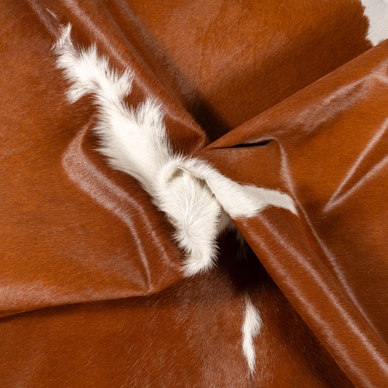 Brazilian Hereford Cowhide Rug Size 6'1" L x 6'6" W 7564