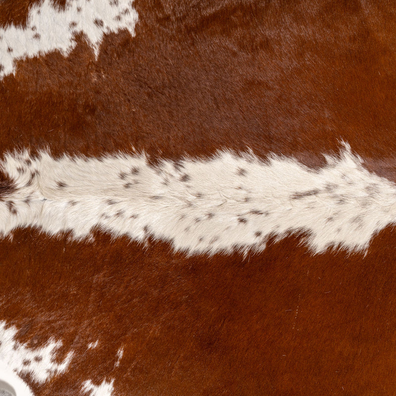 Brazilian Hereford Cowhide Rug Size 6'10" L x 6'9" W 7571